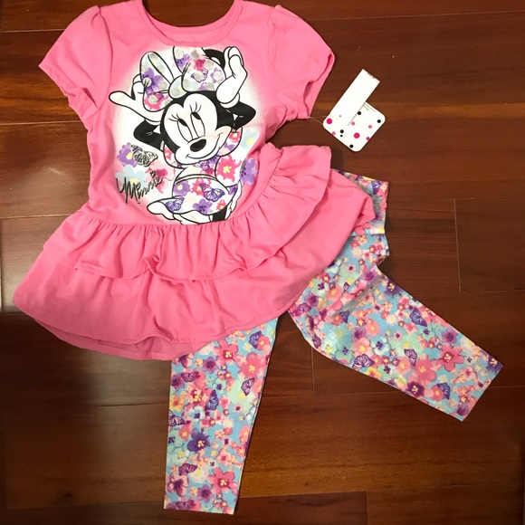 Minnie Mouse Set of leggings and top - Picture 2 of 5